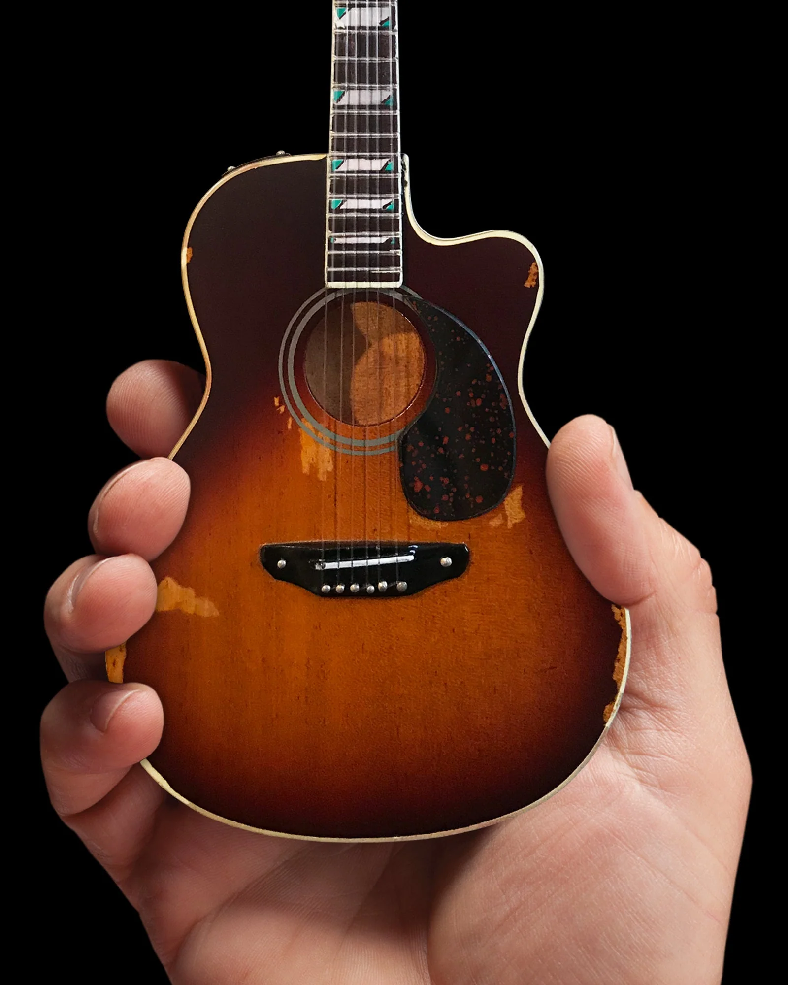 TOBY KEITH - SIGNATURE SUNBURST - MINI ACOUSTIC GUITAR - Image 4