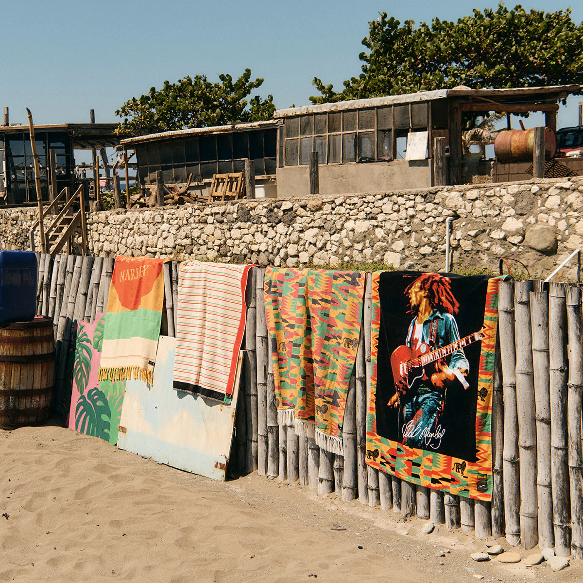 BOB MARLEY x SLOWTIDE - TRENCHTOWN BEACH TOWEL - Image 3