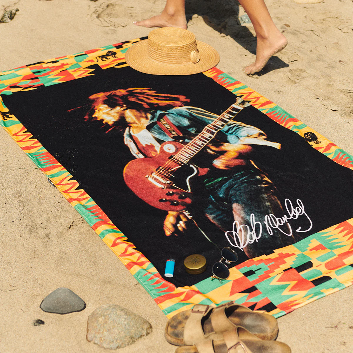 BOB MARLEY x SLOWTIDE - TRENCHTOWN BEACH TOWEL - Image 6