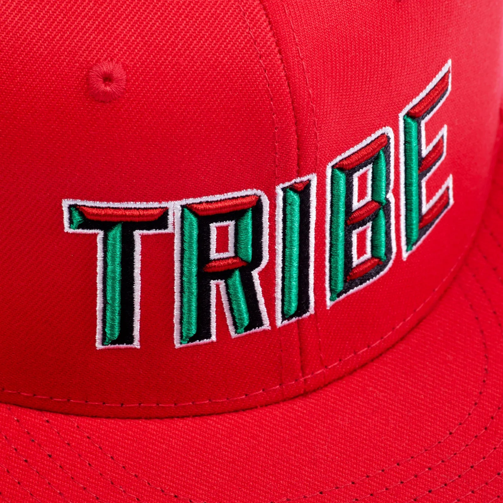 A TRIBE CALLED QUEST - TRIBE BLOCK SNAPBACK RED HAT - Image 3