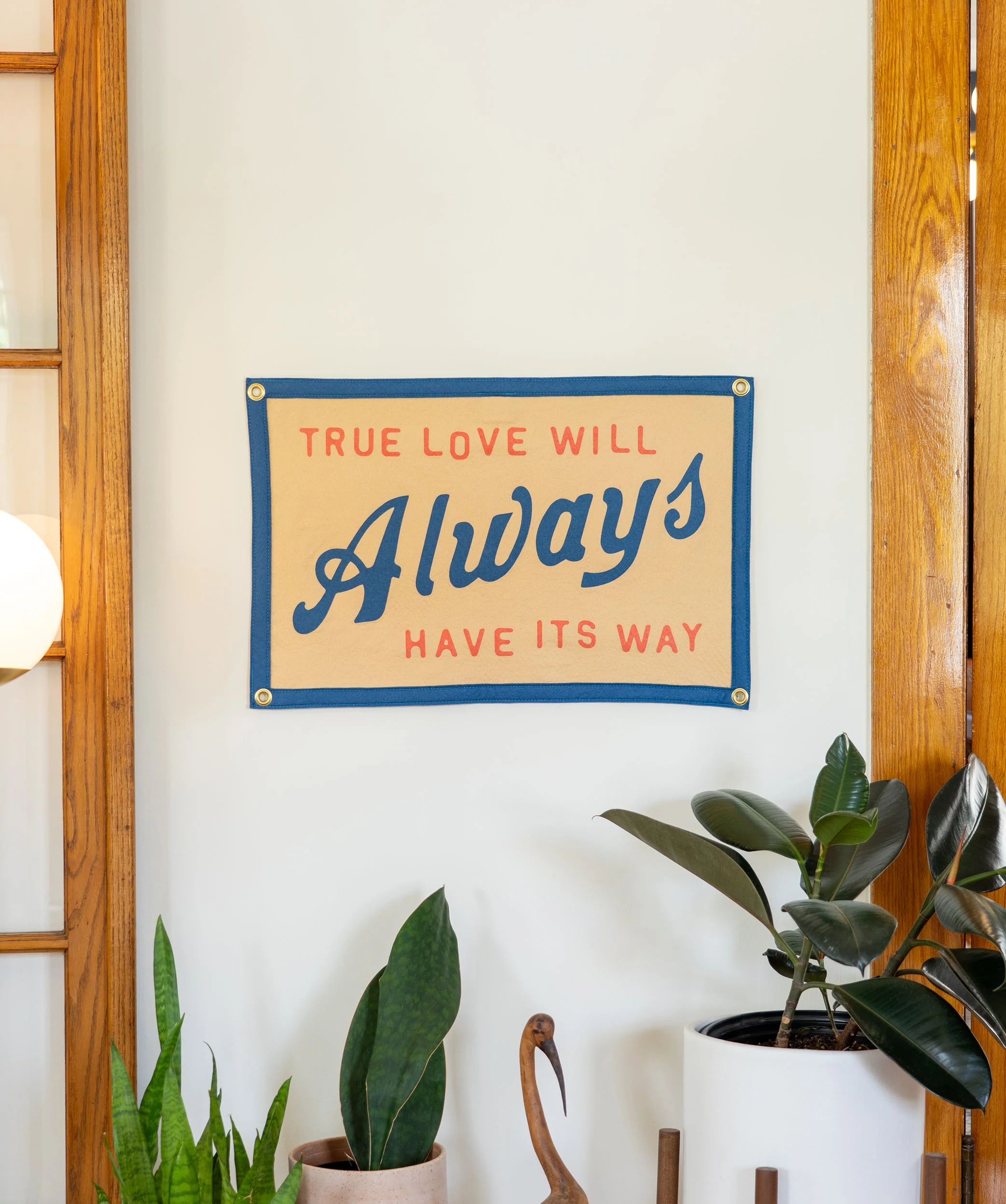 JOHN PRINE x OXFORD PENNANT - TRUE LOVE WILL ALWAYS HAVE ITS WAY CAMP FLAG - Image 2