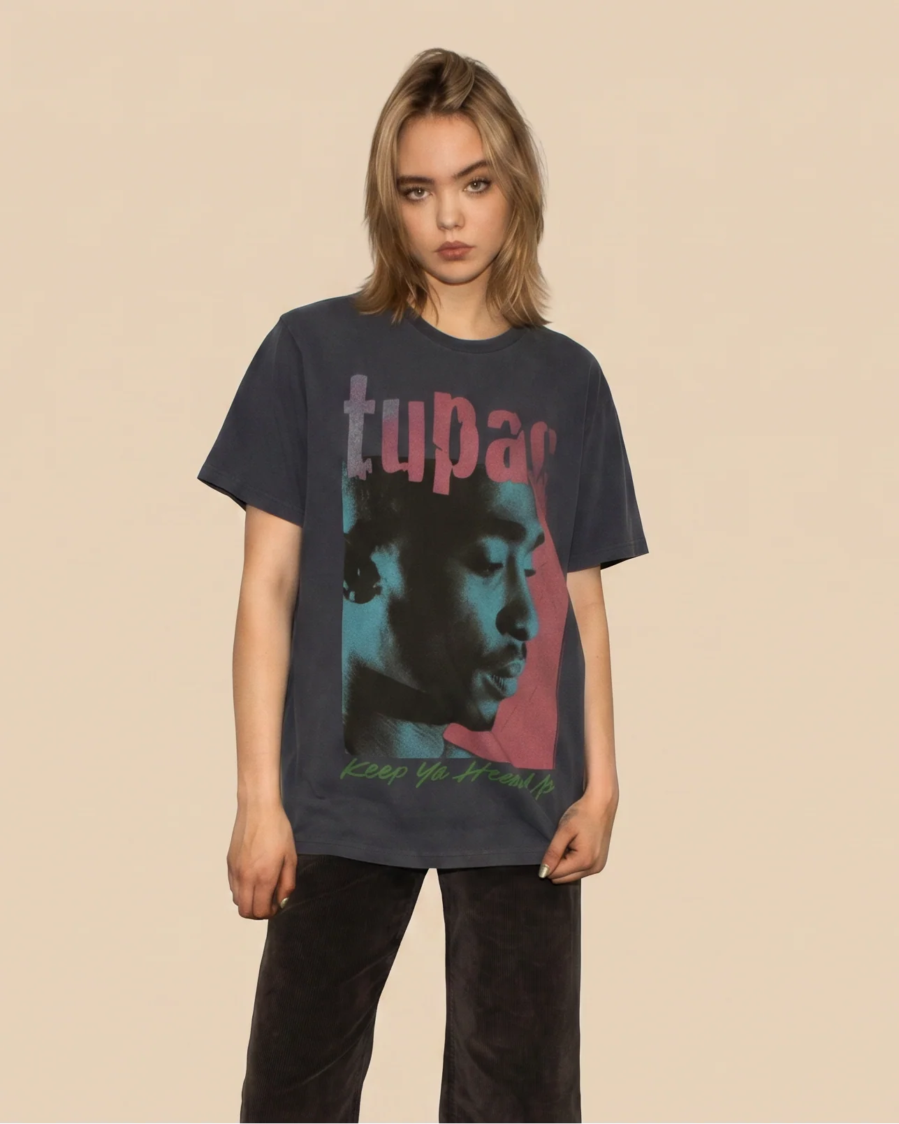 TUPAC - KEEP YOUR HEAD UP TEE - Image 3