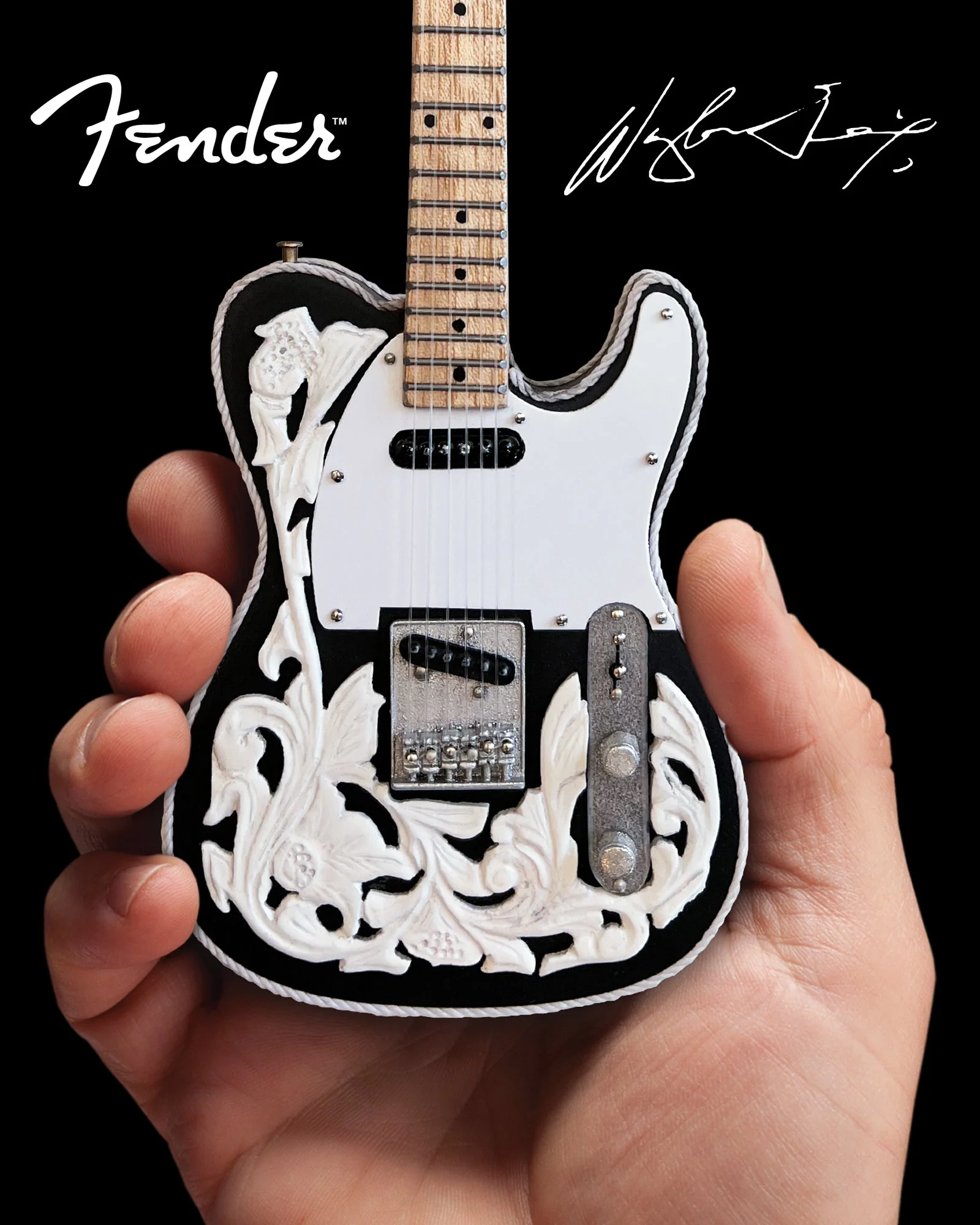 WAYLON JENNINGS - MINI FENDER™ TELE™ MINI GUITAR - Image 2
