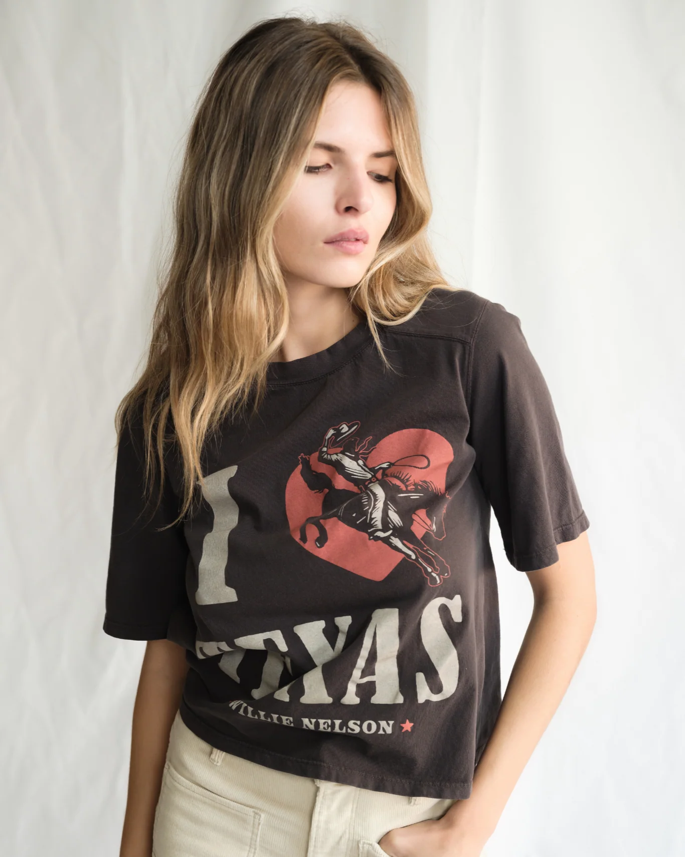 WILLIE NELSON - I LOVE TEXAS T-SHIRT - Image 3