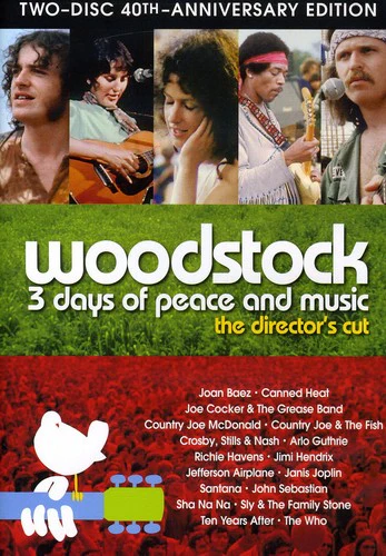WOODSTOCK: 3 DAYS OF PEACE AND MUSIC: THE DIRECTOR'S CUT - 40TH ANNIVERSARY EDITION - 2-DISC - DVD